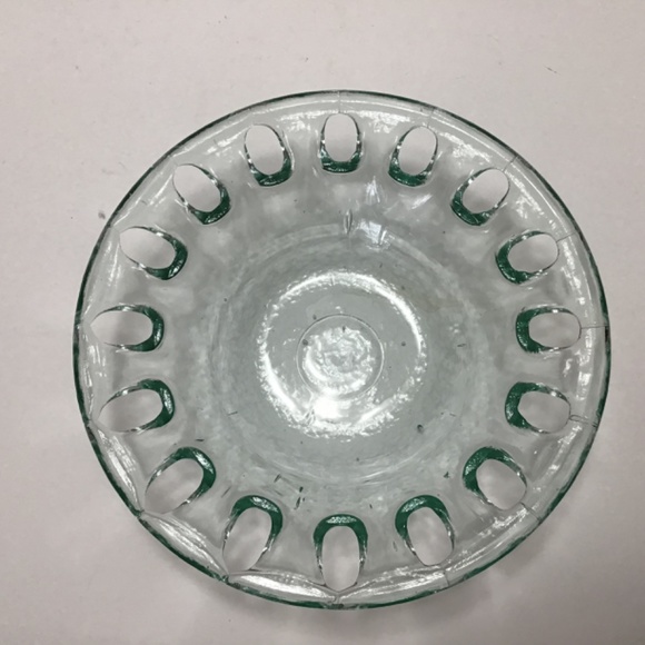 Vintage Reticulated Vidrios San Miguel Recycled Glass Bowl - Picture 5 of 8